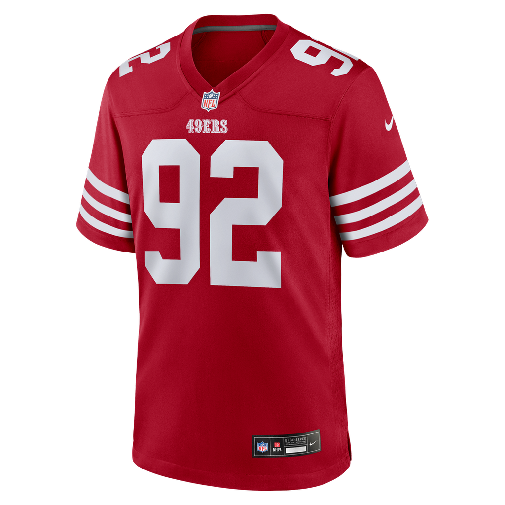 Men's Nike San Francisco 49ers Yetur Gross-Matos Scarlet Team Game NFL Jersey