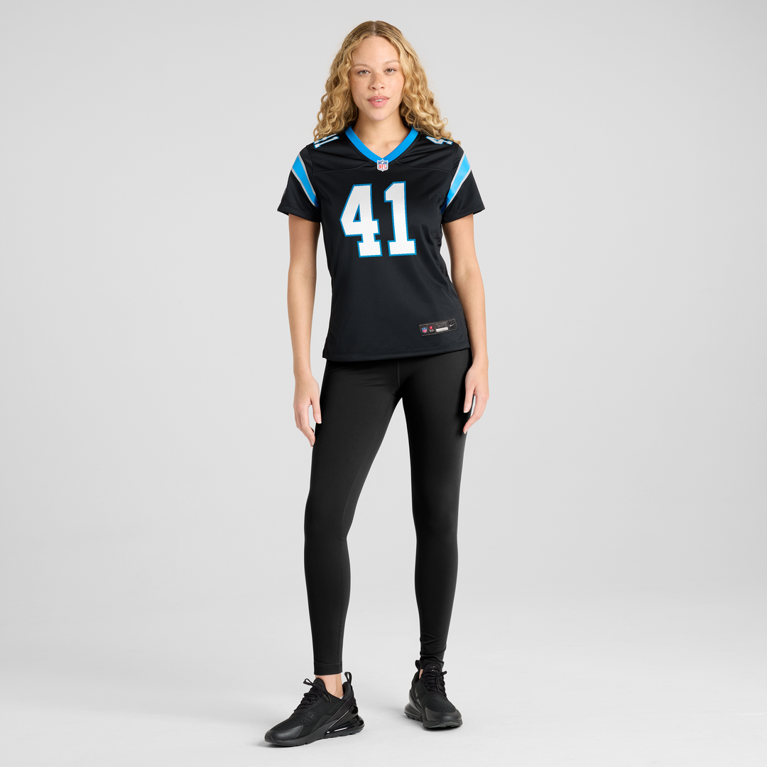 Women's Nike Carolina Panthers Jacoby Windmon Black Team Game NFL Jersey