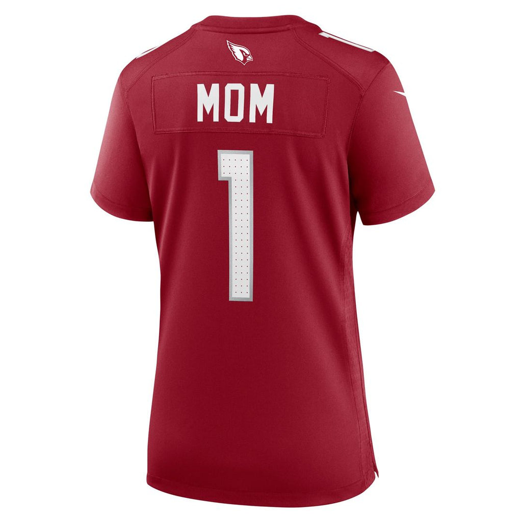 Women's Nike Arizona Cardinals Number 1 Mom Cardinal Game NFL Jersey