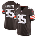 Men's Nike Cleveland Browns Myles Garrett Brown Team Vapor F.U.S.E. Limited NFL Jersey