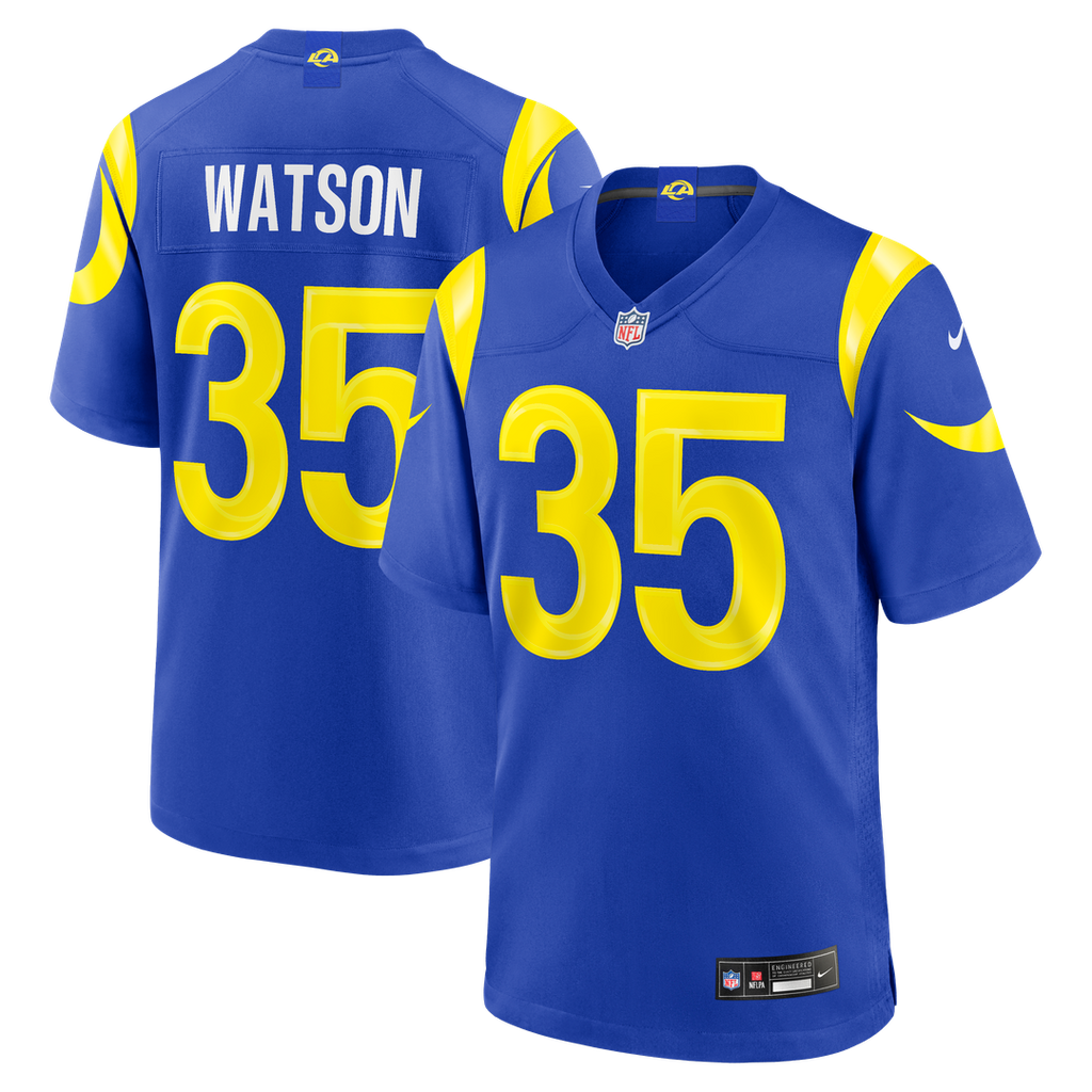 Men's Nike Los Angeles Rams Jaylen Watson Royal Team Game NFL Jersey