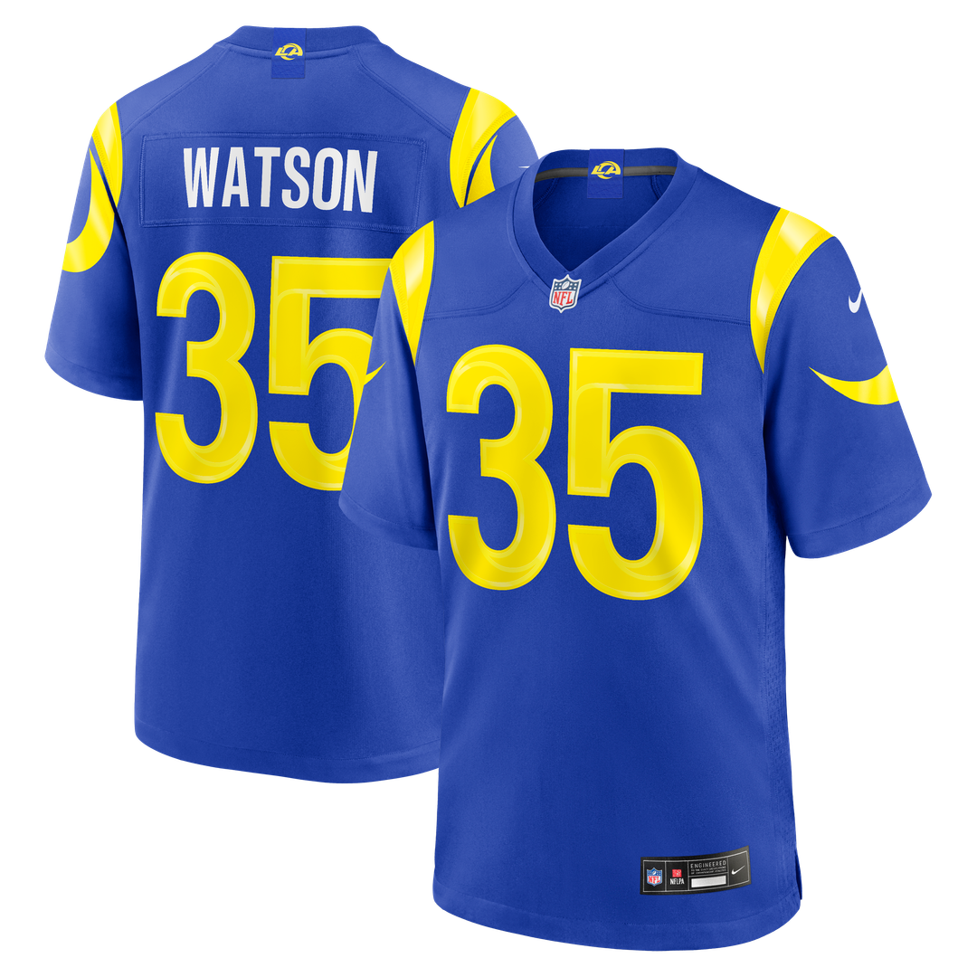 Men's Nike Los Angeles Rams Jaylen Watson Royal Team Game NFL Jersey