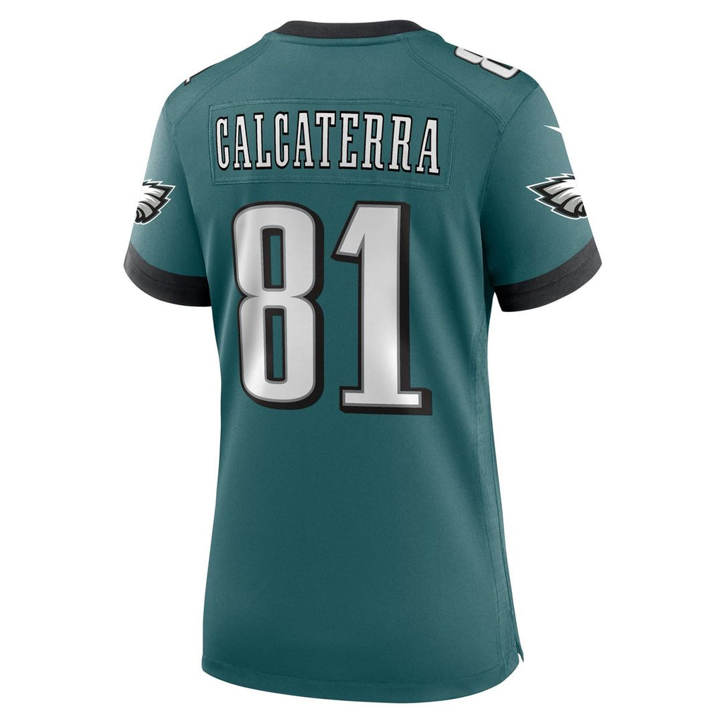 Women's Nike Philadelphia Eagles Grant Calcaterra Midnight Green Team Game NFL Jersey