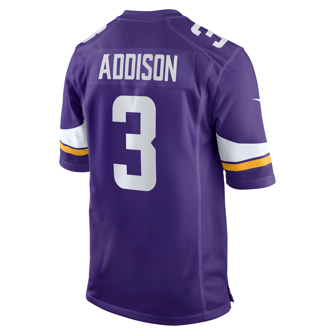 Men's Nike Minnesota Vikings Jordan Addison White Alternate Game Player NFL Jersey