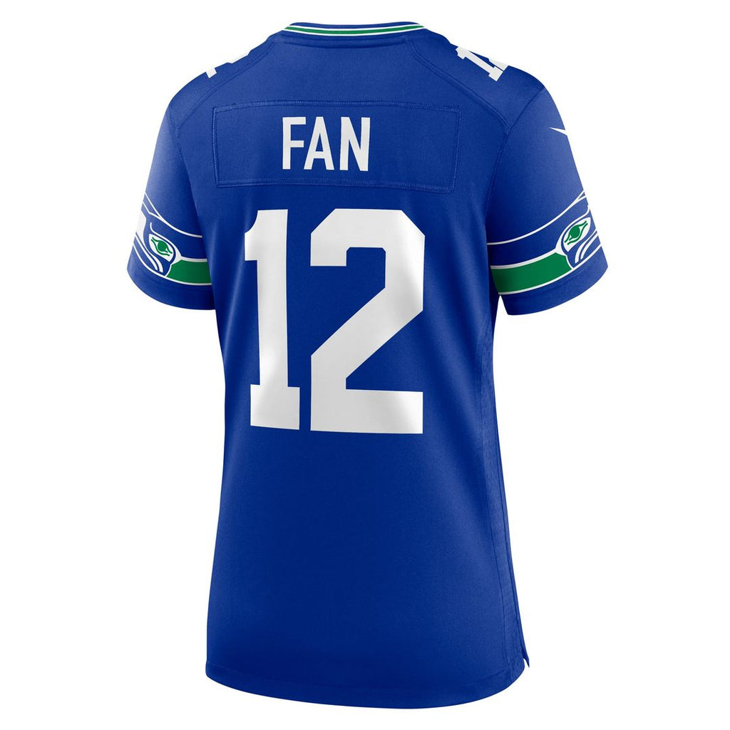 Women's Nike Seattle Seahawks 12s Royal Player NFL Jersey