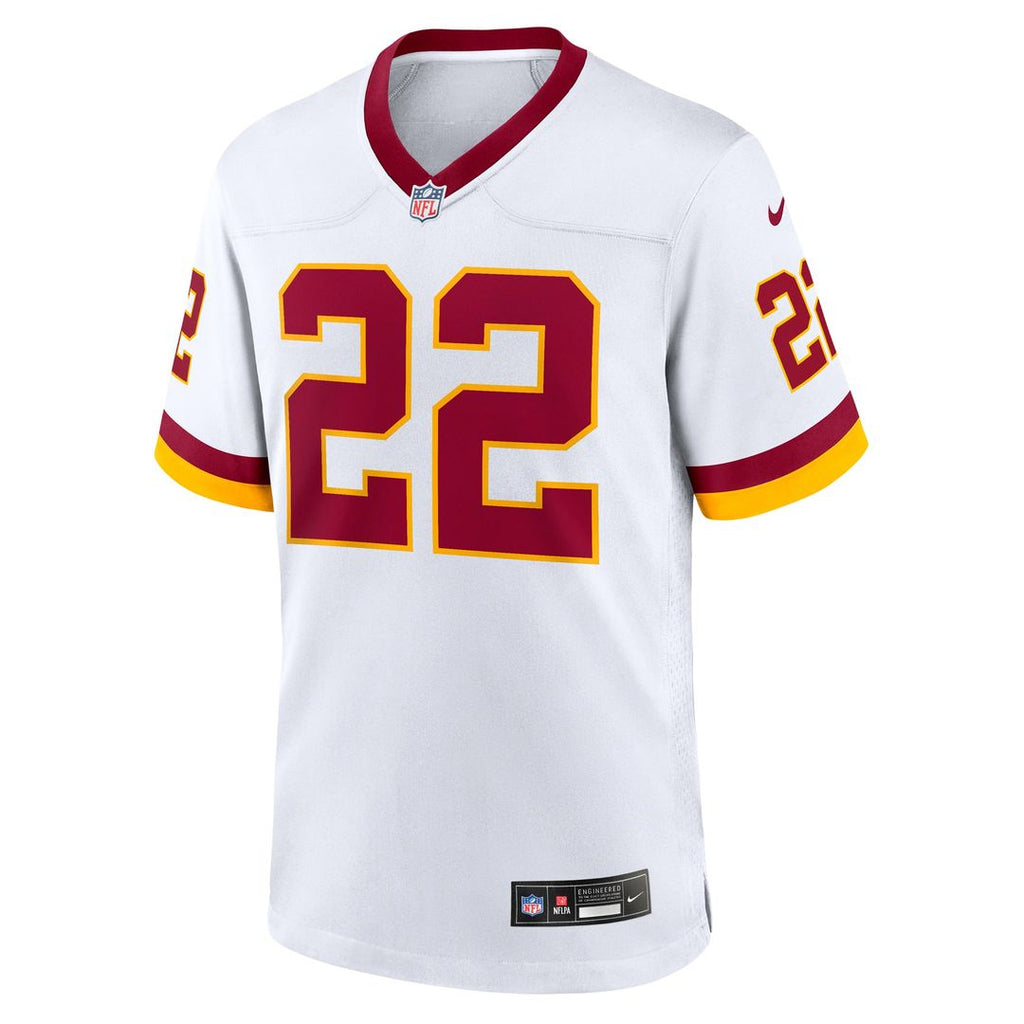 Men's Nike Washington Commanders Jacory Croskey-Merritt White Game Super Bowl Era NFL Jersey