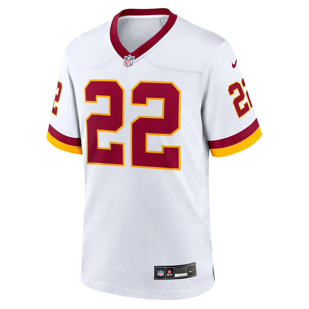 Men's Nike Washington Commanders Jacory Croskey-Merritt White Game Super Bowl Era NFL Jersey