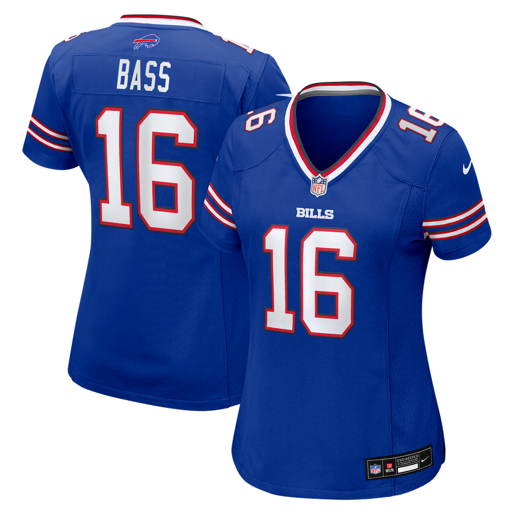 Women's Nike Buffalo Bills Tyler Bass Royal Team Game NFL Jersey
