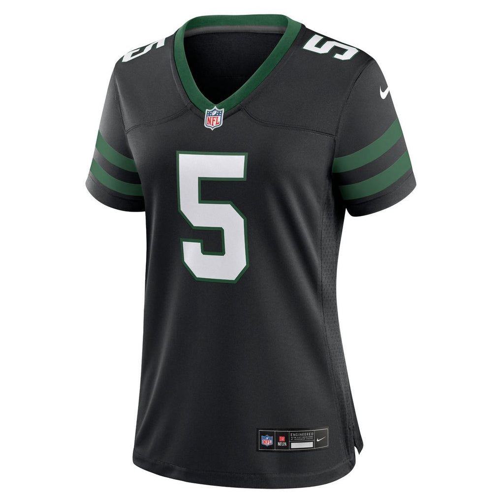 Women's Nike New York Jets Garrett Wilson Legacy Green Game NFL Jersey