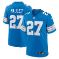 Men's Nike Detroit Lions Arthur Maulet Blue Team Game NFL Jersey