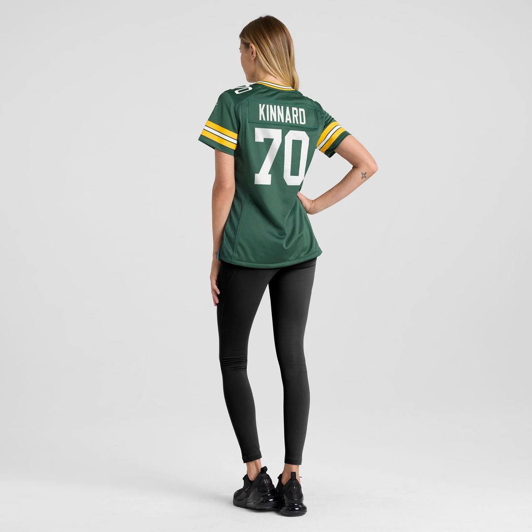 Women's Nike Green Bay Packers Darian Kinnard Green Team Game NFL Jersey