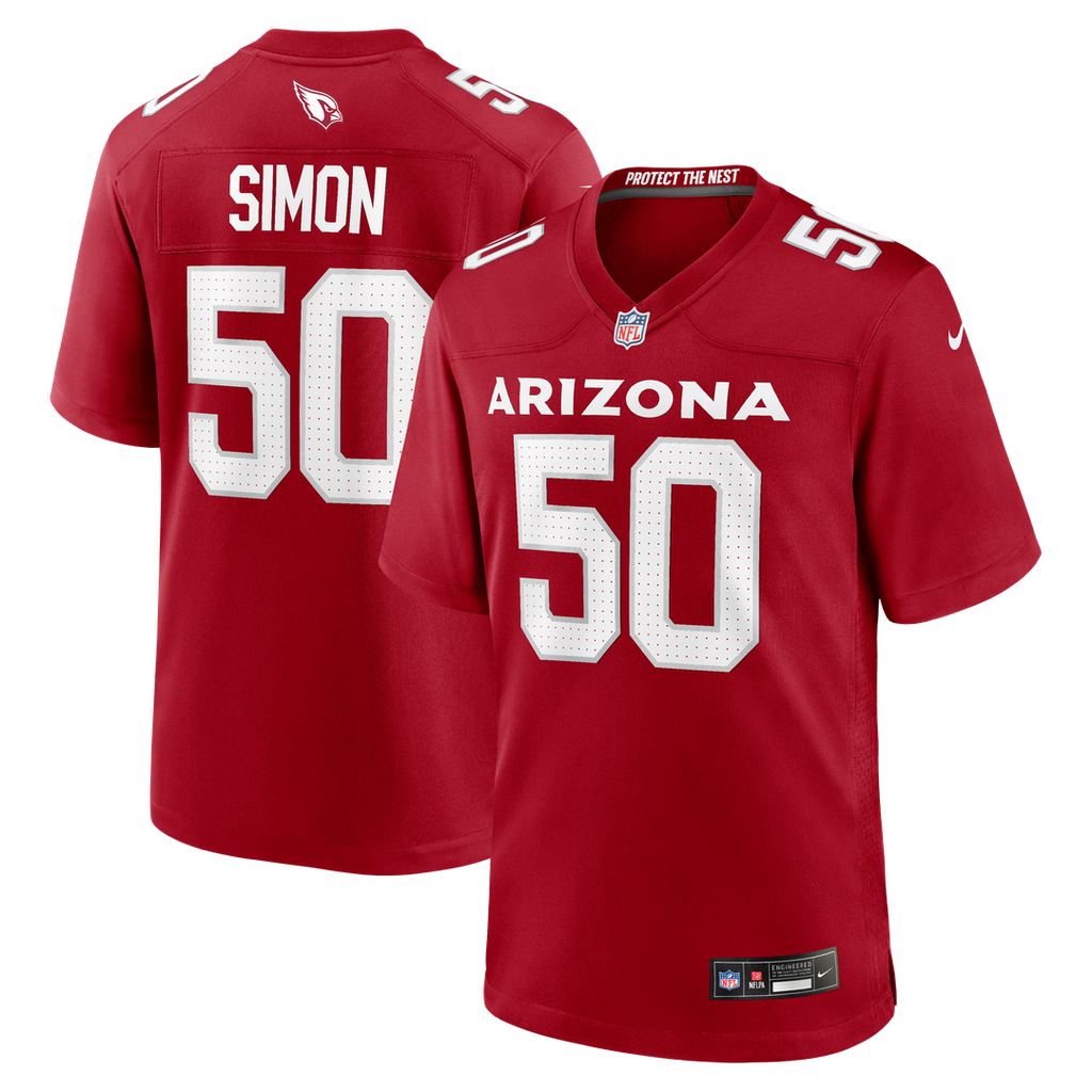 Men's Nike Arizona Cardinals Cody Simon Cardinal Team Game NFL Jersey