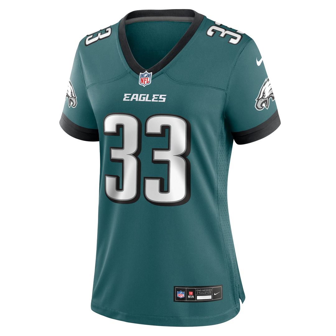 Women's Nike Philadelphia Eagles Cooper DeJean Midnight Green Team Game NFL Jersey