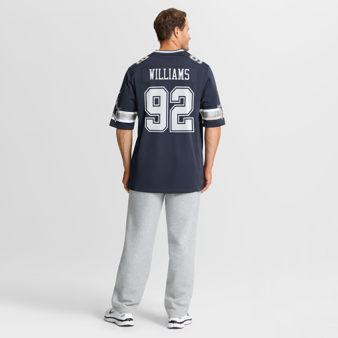 Men's Nike Dallas Cowboys Quinnen Williams Navy Team Game NFL Jersey