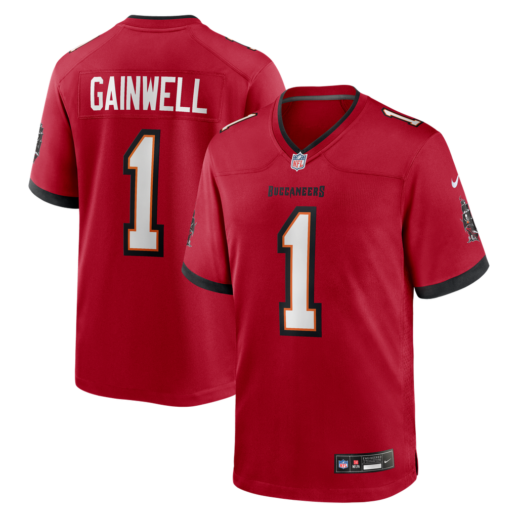 Men's Nike Tampa Bay Buccaneers Kenneth Gainwell Red Team Game NFL Jersey
