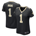 Women's Nike New Orleans Saints Number 1 Bride Black Game NFL Jersey