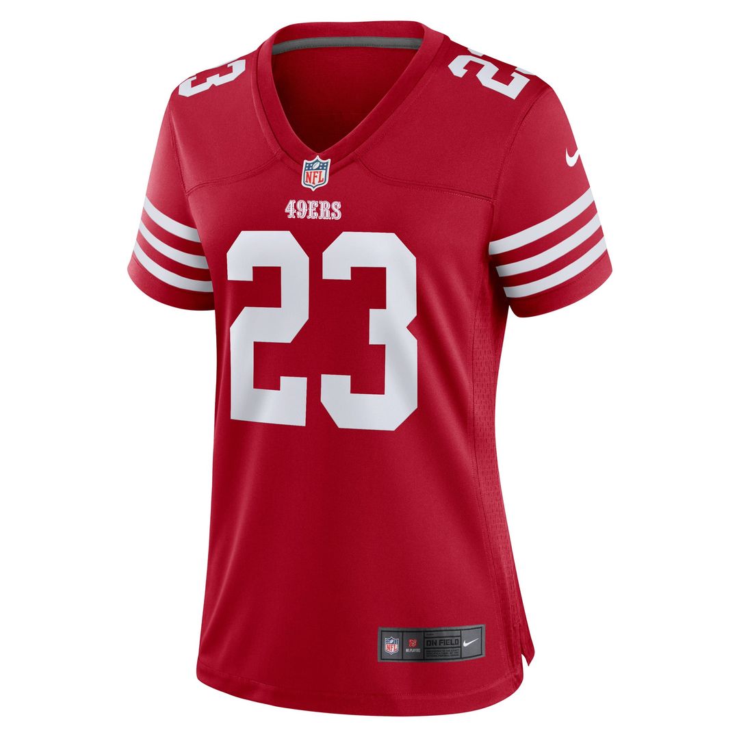 Women's Nike San Francisco 49ers Christian McCaffrey Scarlet Player NFL Jersey