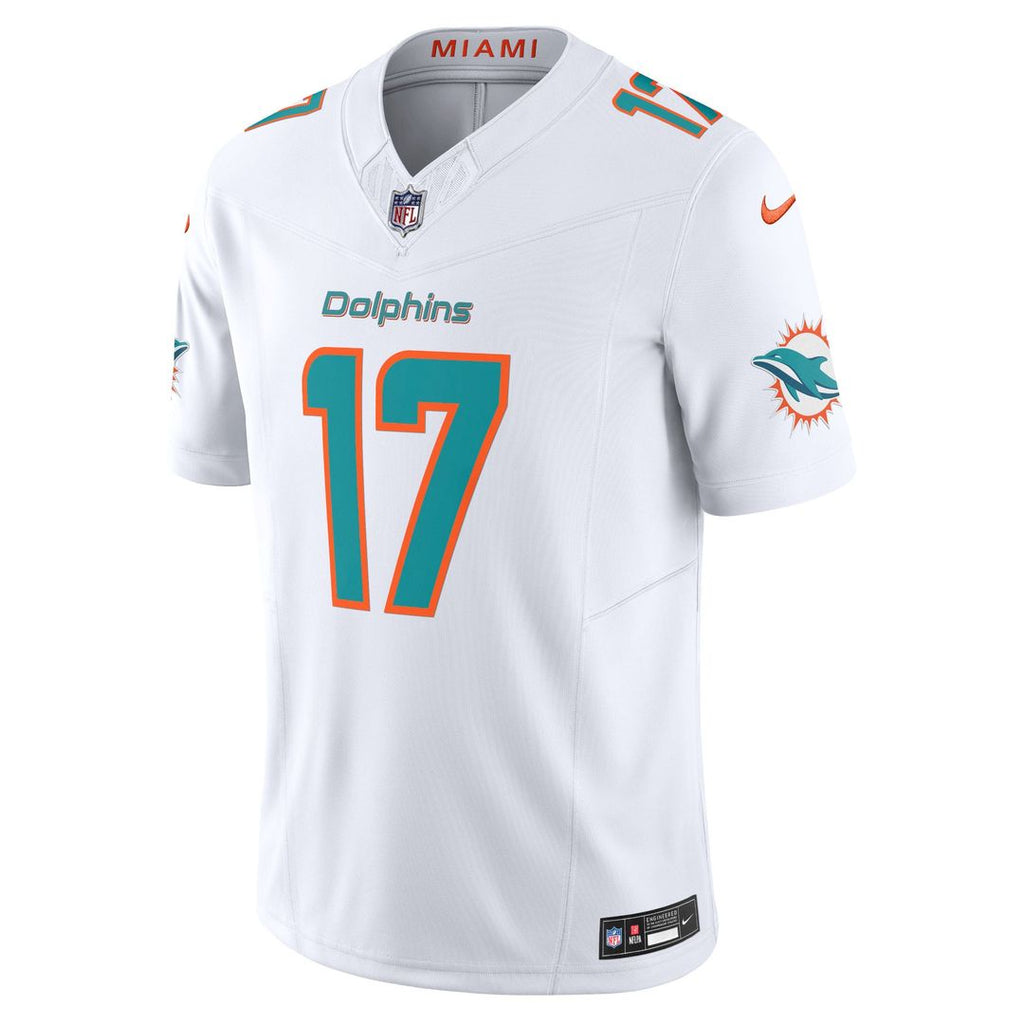 Men's Nike Miami Dolphins Jaylen Waddle White Vapor F.U.S.E. Limited NFL Jersey