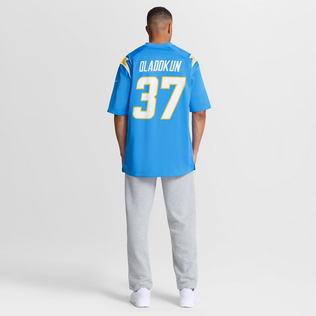 Men's Nike Los Angeles Chargers Jordan Oladokun Powder Blue Team Game NFL Jersey