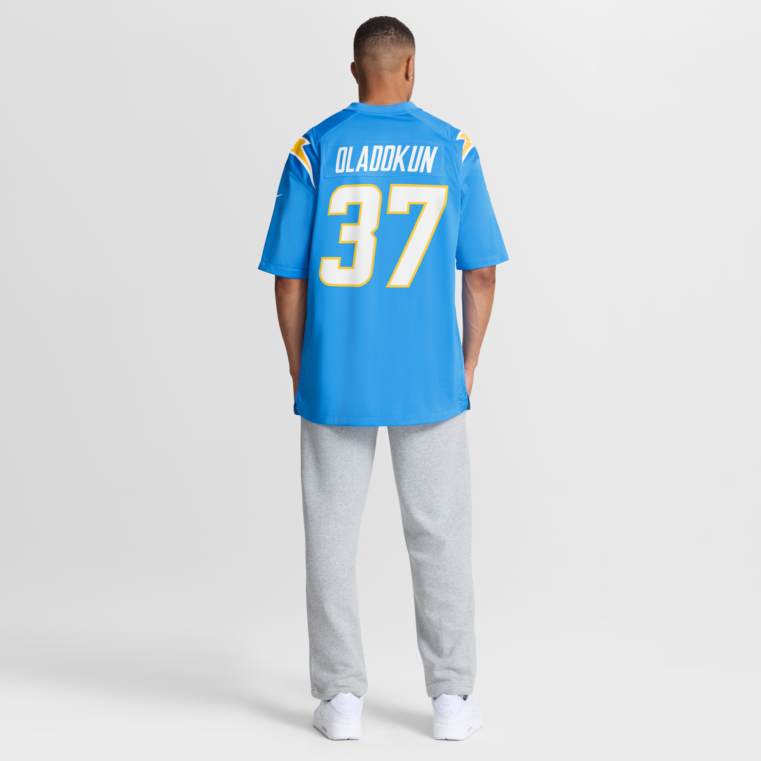Men's Nike Los Angeles Chargers Jordan Oladokun Powder Blue Team Game NFL Jersey