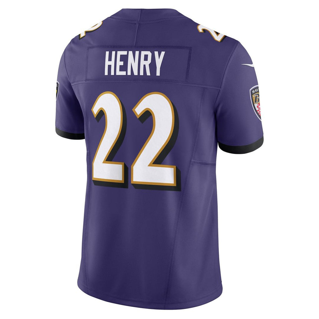 Men's Nike Baltimore Ravens Derrick Henry Purple Vapor F.U.S.E. Limited NFL Jersey