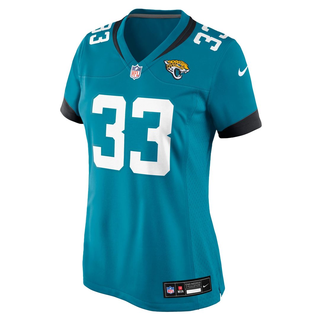 Women's Nike Jacksonville Jaguars Bhayshul Tuten Teal Team Game NFL Jersey