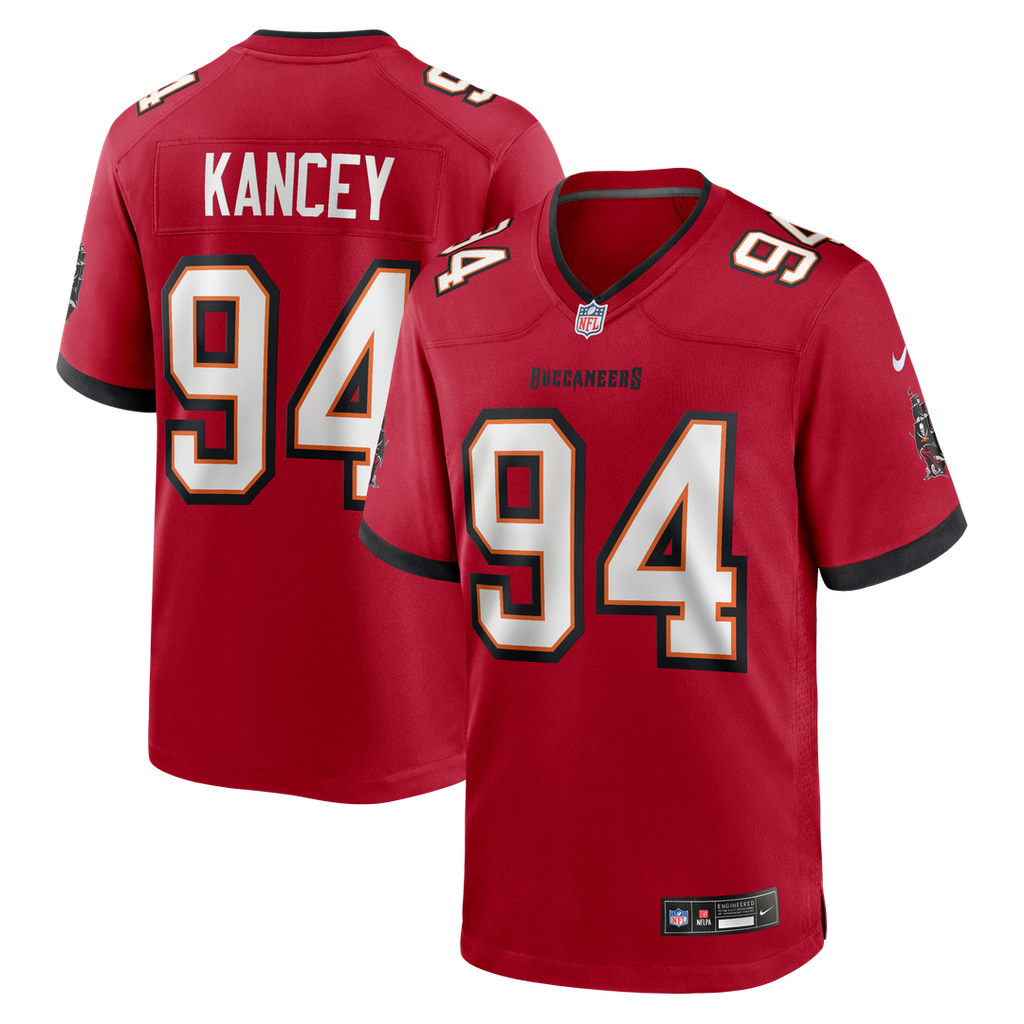 Men's Nike Tampa Bay Buccaneers Calijah Kancey Red Game NFL Jersey