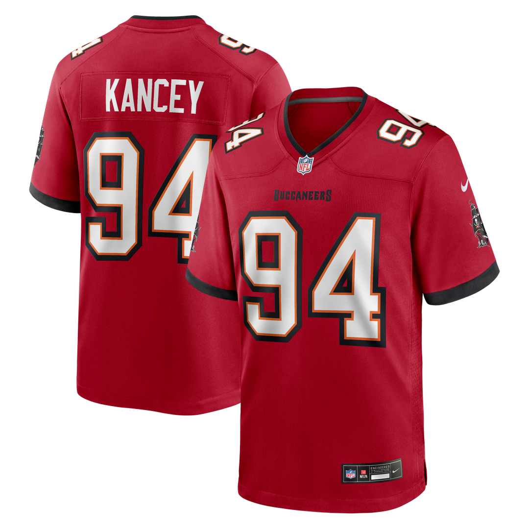 Men's Nike Tampa Bay Buccaneers Calijah Kancey Red Game NFL Jersey