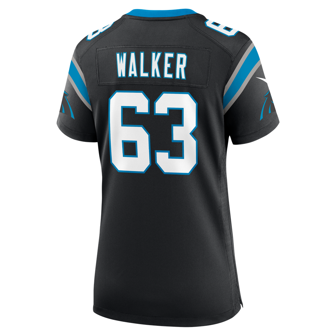 Women's Nike Carolina Panthers Rasheed Walker Black Team Game NFL Jersey