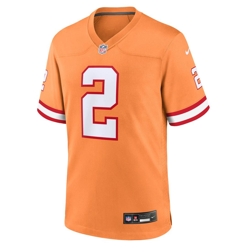 Men's Nike Tampa Bay Buccaneers Emeka Egbuka White Game NFL Jersey