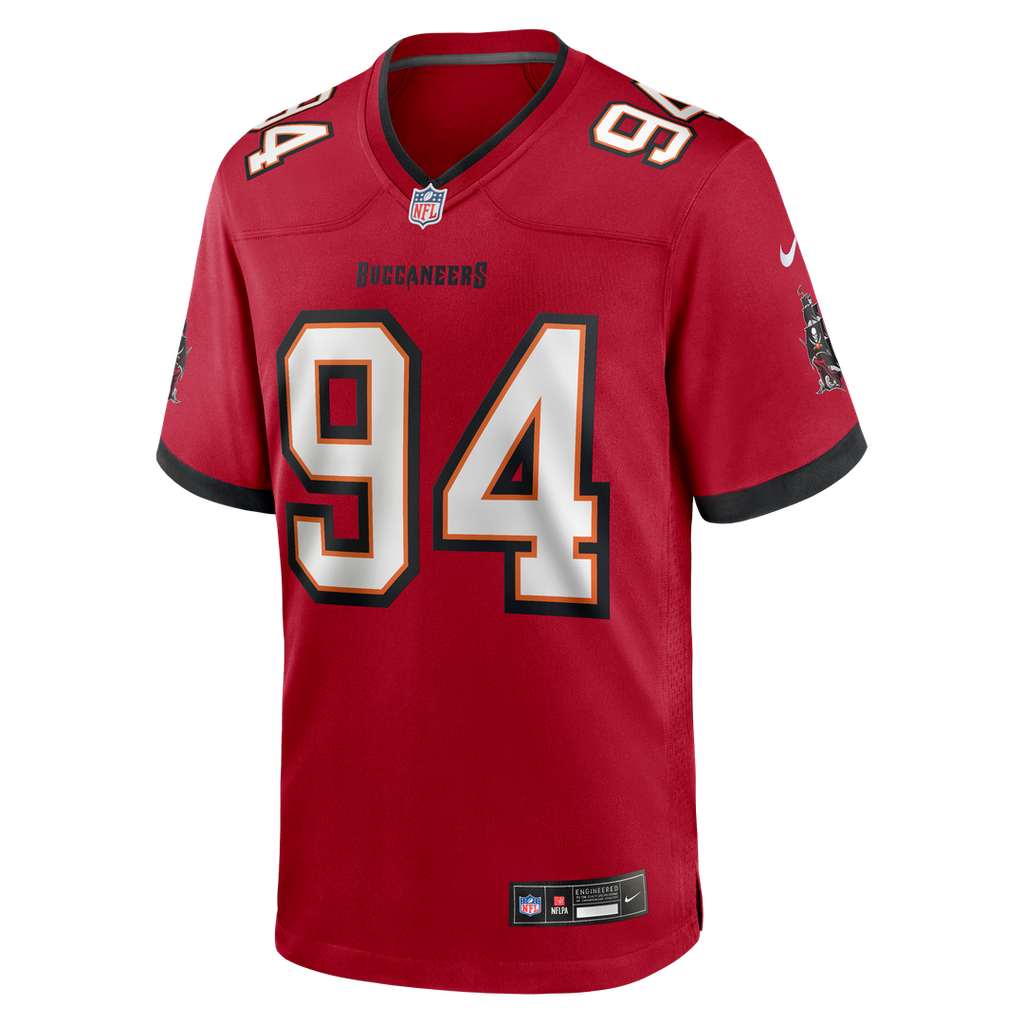 Men's Nike Tampa Bay Buccaneers Calijah Kancey Red Game NFL Jersey