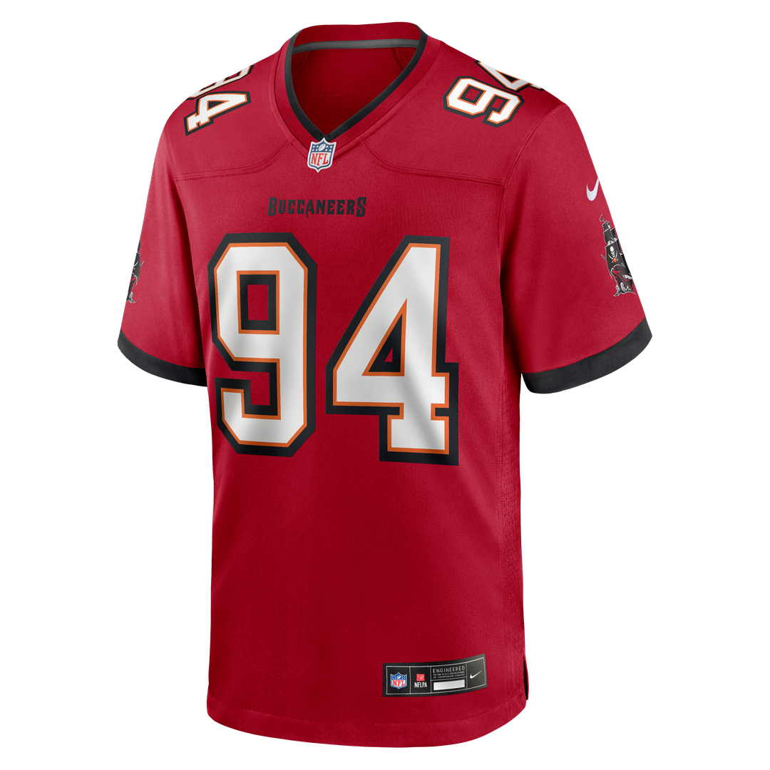 Men's Nike Tampa Bay Buccaneers Calijah Kancey Red Game NFL Jersey