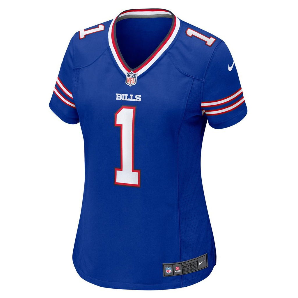 Women's Nike Buffalo Bills Number 1 Bride Royal Game NFL Jersey