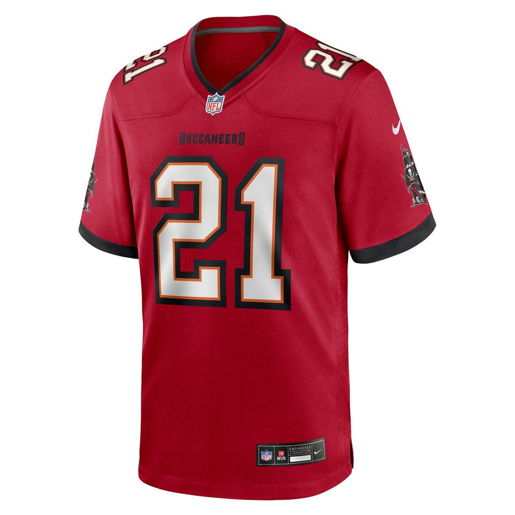 Men's Nike Tampa Bay Buccaneers Benjamin Morrison Red Team Game NFL Jersey