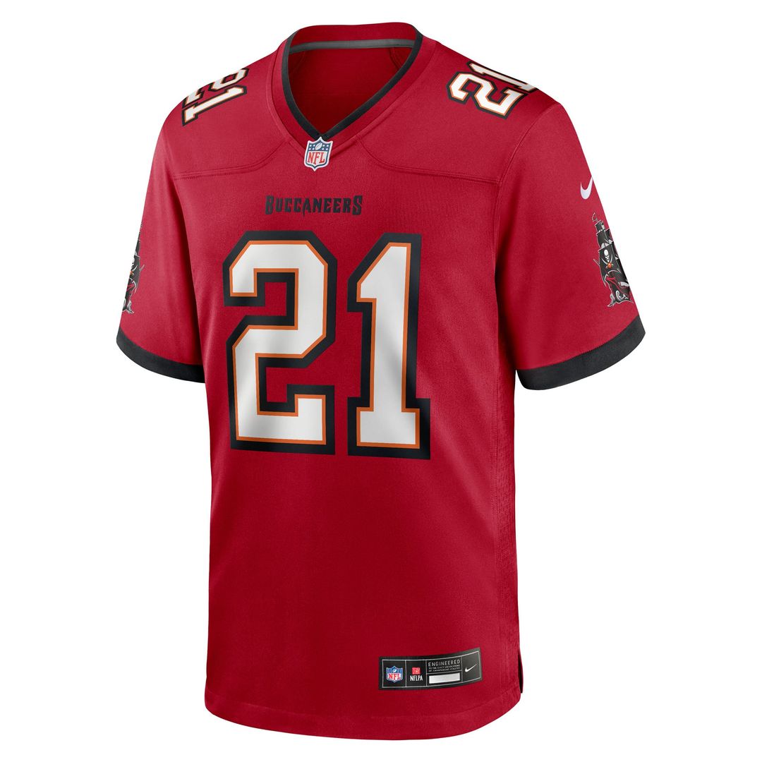 Men's Nike Tampa Bay Buccaneers Benjamin Morrison Red Team Game NFL Jersey