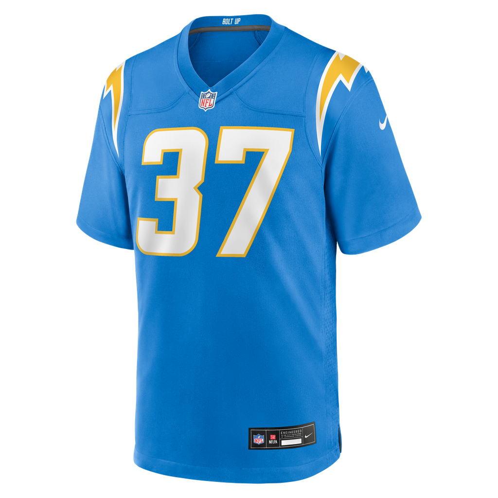 Men's Nike Los Angeles Chargers Jordan Oladokun Powder Blue Team Game NFL Jersey