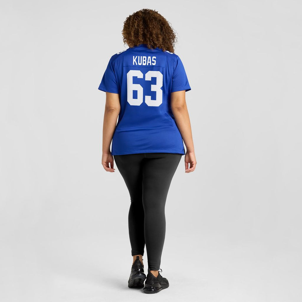 Women's Nike New York Giants Jake Kubas Royal Game NFL Jersey