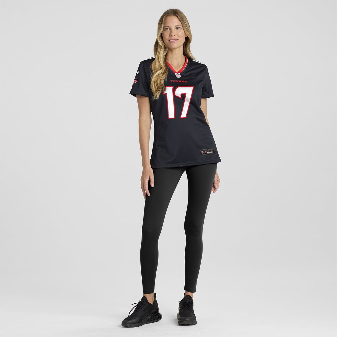 Women's Nike Houston Texans Braxton Berrios Navy Team Game NFL Jersey