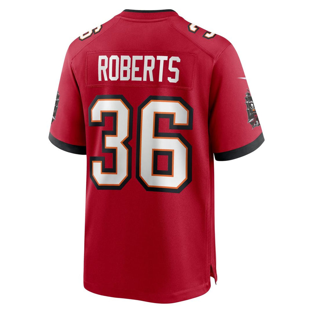 Men's Nike Tampa Bay Buccaneers JJ Roberts Red Team Game NFL Jersey