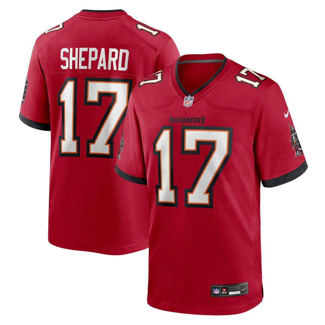 Men's Nike Tampa Bay Buccaneers Sterling Shepard Red Team Game NFL Jersey