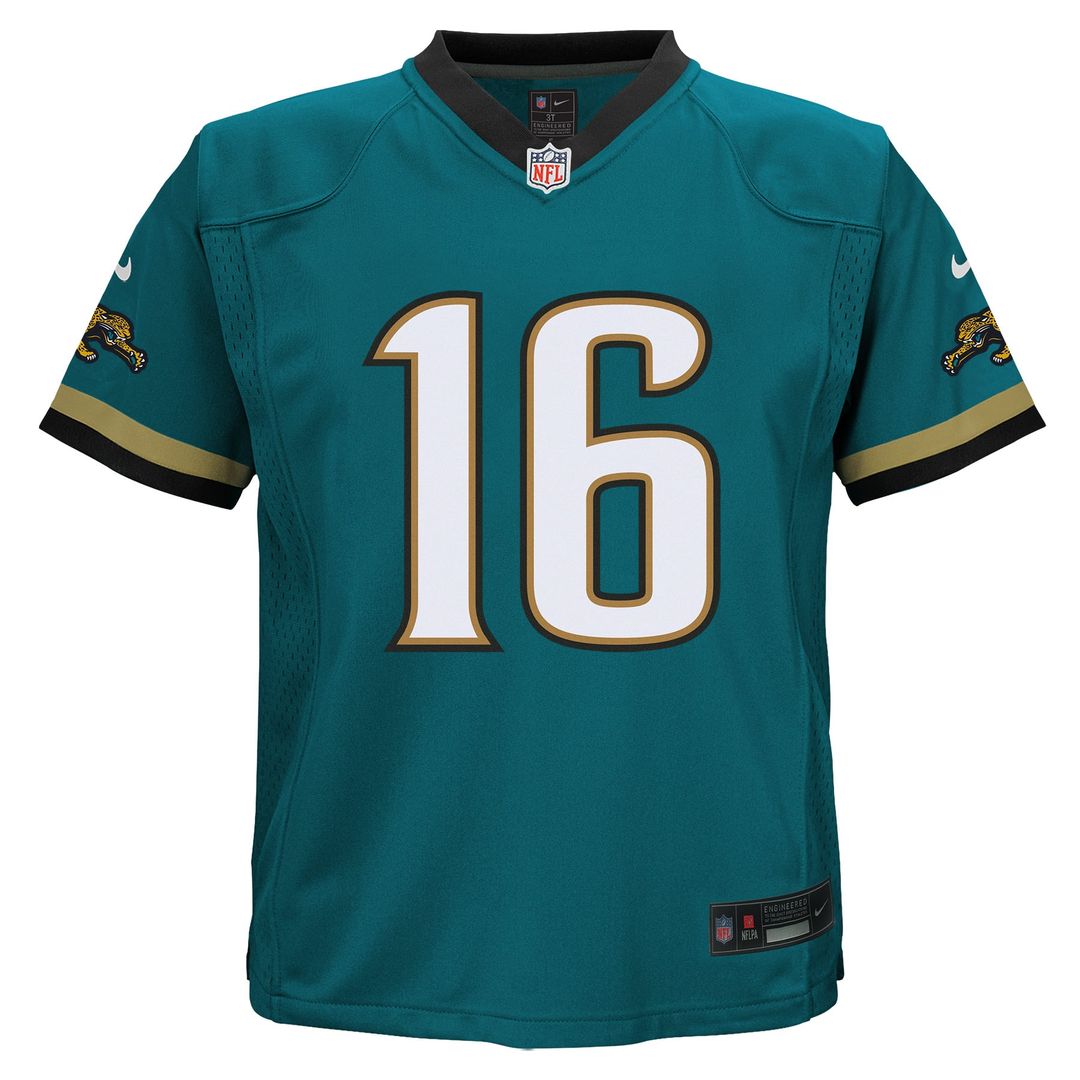 Toddler Nike Jacksonville Jaguars Trevor Lawrence Teal Prowler Throwback Player Game NFL Jersey