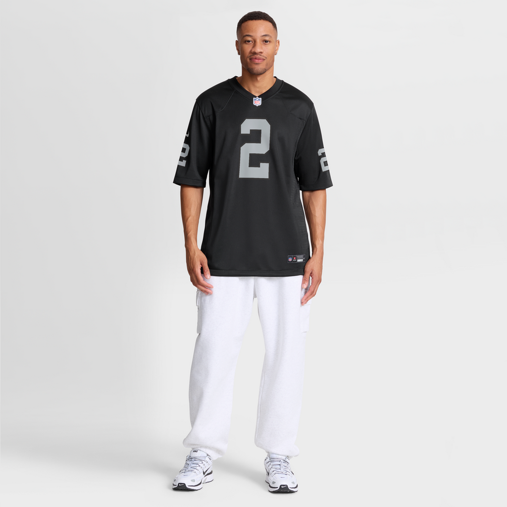 Men's Nike Las Vegas Raiders Ashton Jeanty Black Team Game NFL Jersey