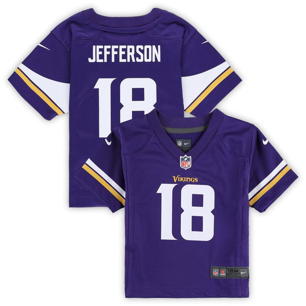 Infant Nike Minnesota Vikings Justin Jefferson Purple Team Player Game NFL Jersey