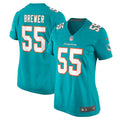 Women's Nike Miami Dolphins Aaron Brewer Aqua Game NFL Jersey