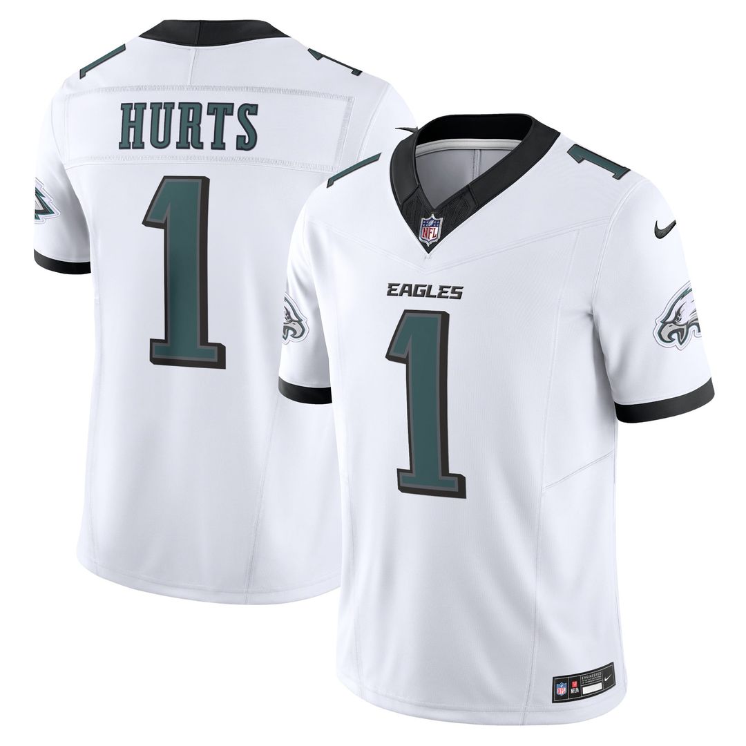 Men's Nike Philadelphia Eagles Jalen Hurts White Vapor F.U.S.E. Limited NFL Jersey