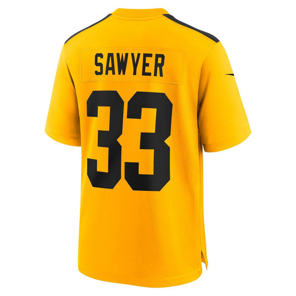Men's Nike Pittsburgh Steelers Jack Sawyer Black Team Game NFL Jersey