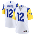 Men's Nike Los Angeles Rams Puka Nacua White Game Player NFL Jersey