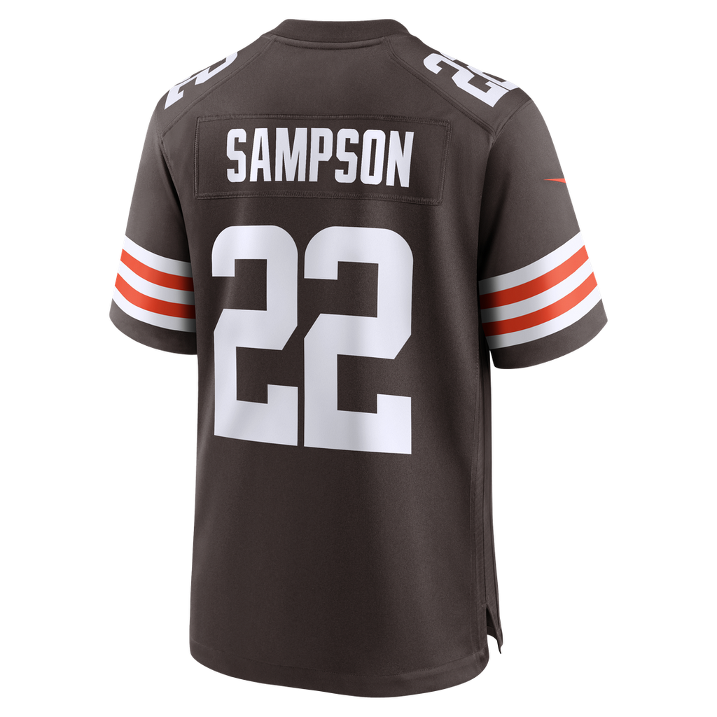Men's Nike Cleveland Browns Dylan Sampson Brown Team Game NFL Jersey