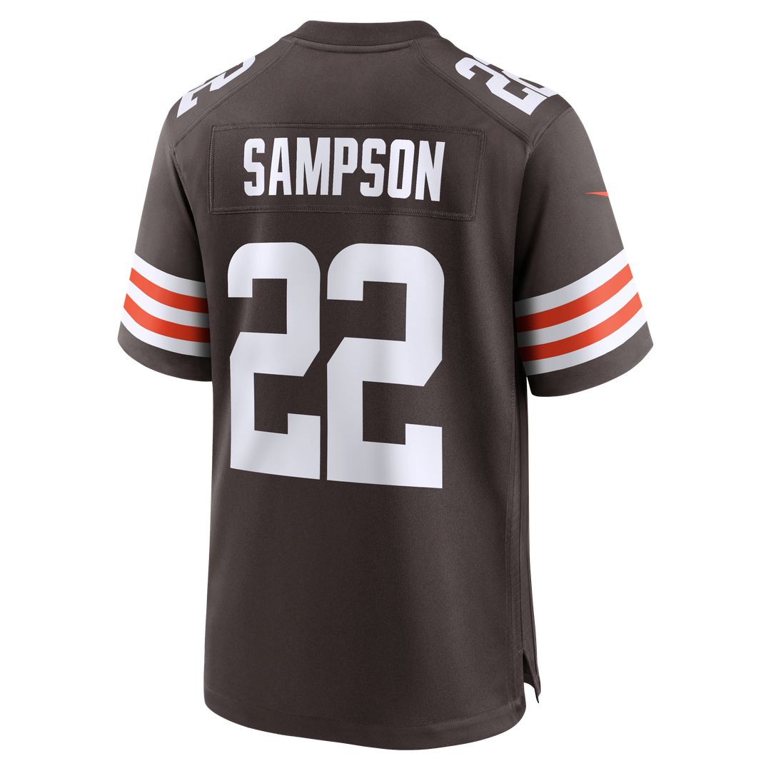 Men's Nike Cleveland Browns Dylan Sampson Brown Team Game NFL Jersey