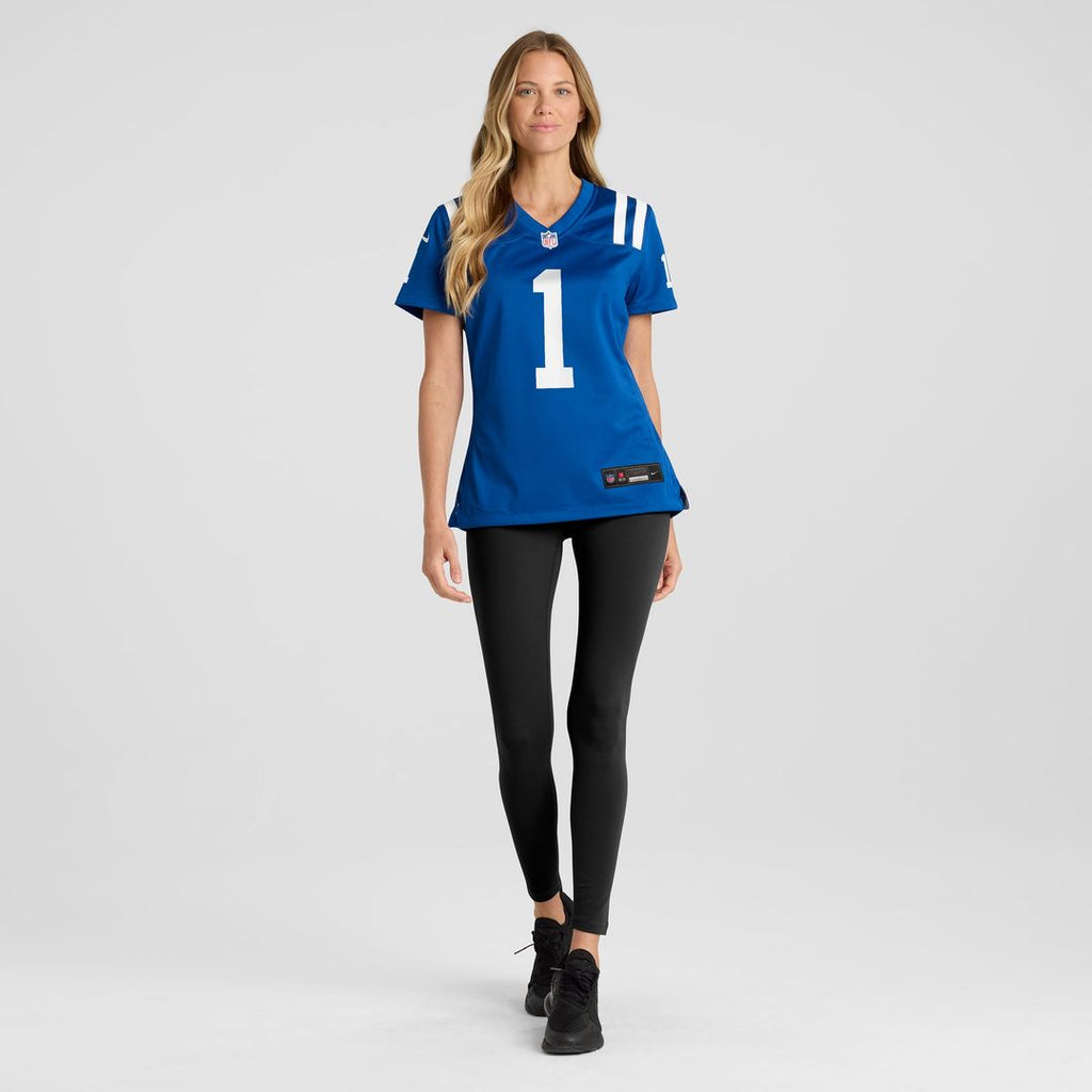 Women's Nike Indianapolis Colts Number 1 Bride Royal Game NFL Jersey